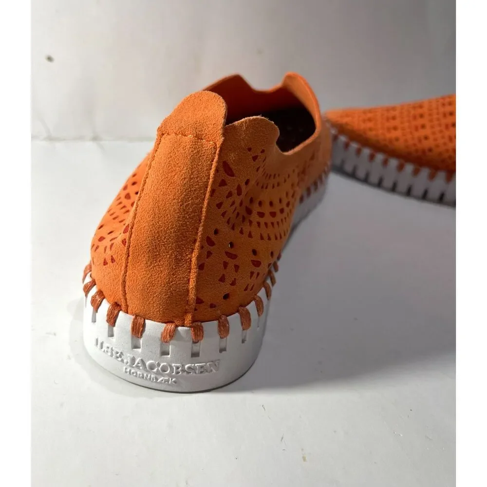 Ilse Jacobsen Tulip loafers comfort shoes slip on orange coastal women 39